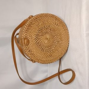 Round Rattan Bag